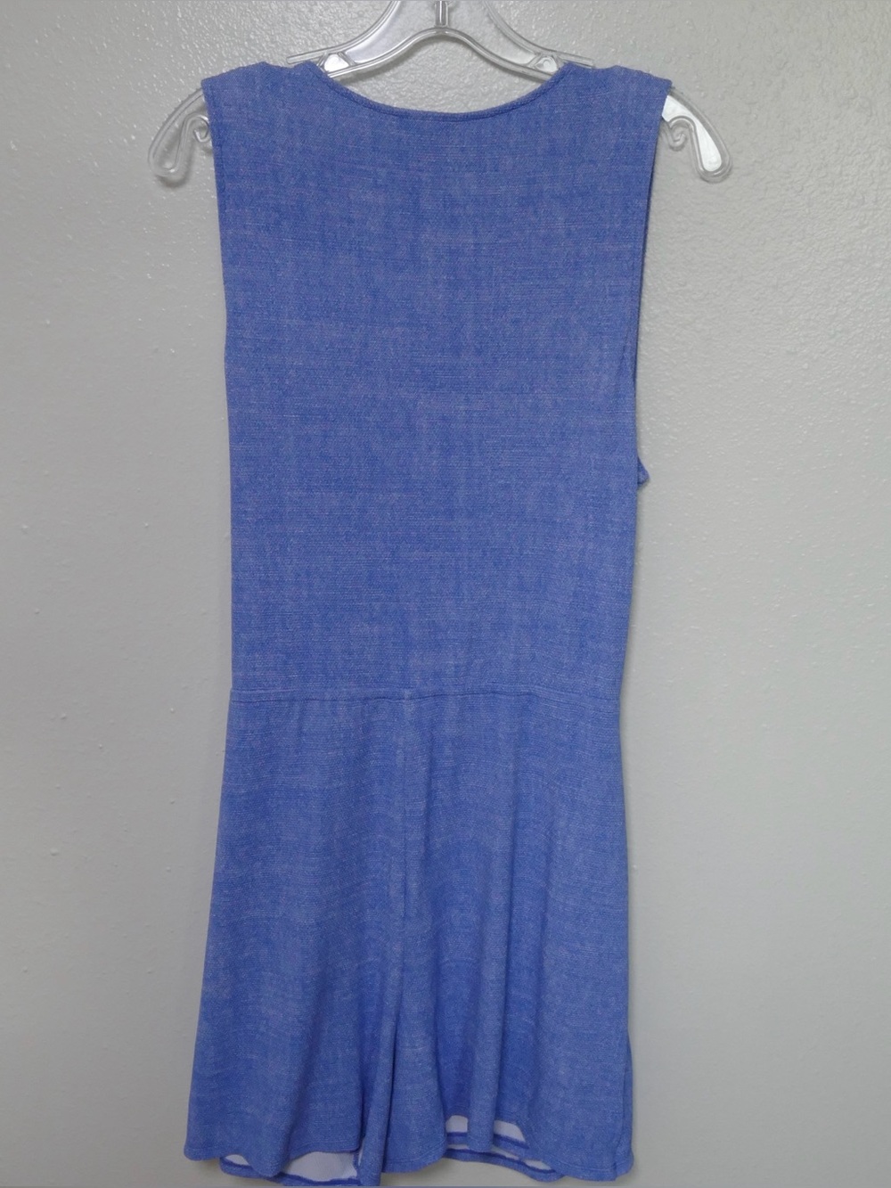 Tommy Bahama Island Cay Wrap Romper Blue Monday Heather UPF 50 Pockets Women’s - Picture 3 of 13